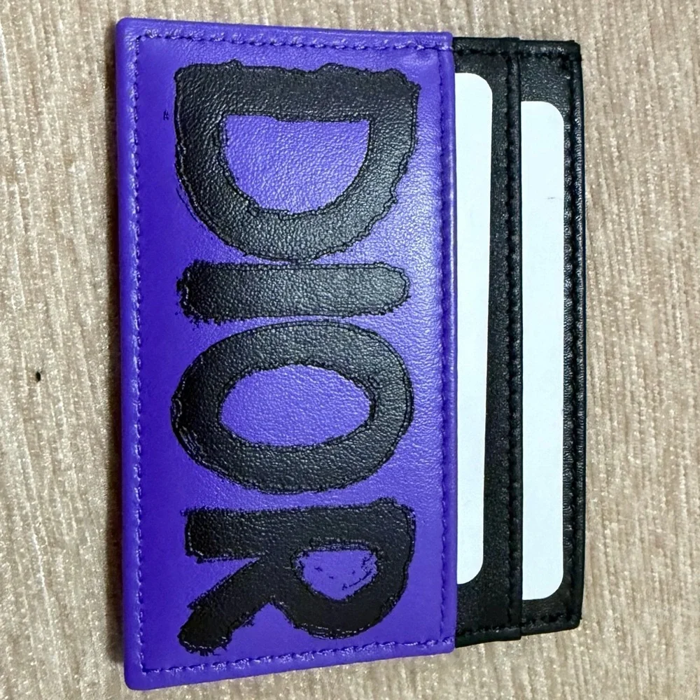 Miss Dior Purple and Fuscia pink Card Holder